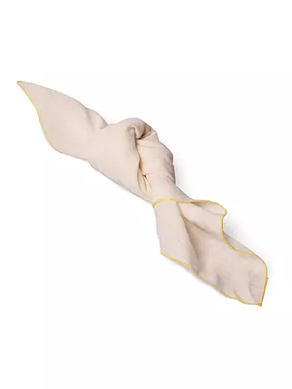 FYNCH-HATTON | Servilletas de lino 4 piezas 50x50cm Verde hoja | beige